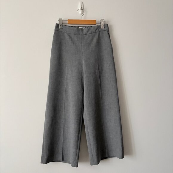 Aritzia Babaton Overtake Pants Relaxed Softly Structured Wide Leg Grey Size 4 - Picture 6 of 9